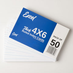 Flash Cards 6x4 Ruled